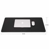 Picture of Non-Slip Desk Pad, Waterproof PVC Leather Desk Table Protector, Ultra Thin Large Mouse Pad, Easy Clean Laptop Desk Writing Mat for Office Work/Home/Decor(Black, 31.5" x 15.7")