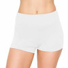 Picture of ALWAYS Women Workout Yoga Shorts - Premium Buttery Soft Solid Stretch Cheerleader Running Dance Volleyball Short Pants White L