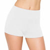 Picture of ALWAYS Women Workout Yoga Shorts - Premium Buttery Soft Solid Stretch Cheerleader Running Dance Volleyball Short Pants White L