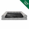 Picture of Furhaven Pet Dog Bed Cover - Plush Kilim Traditional Sofa-Style Living Room Couch Pet Bed Replacement Cover for Dogs and Cats, Boulder Gray, Jumbo