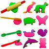 Picture of Plastic Dough Tools, Various Animal Molds, Rolling Pins, for Creative Dough Cutting, 45 PCS