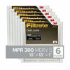 Picture of Filtrete 18x18x1, AC Furnace Air Filter, MPR 300, Clean Living Basic Dust, 6-Pack (exact dimensions 17.81 x 17.81 x 0.81)