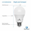 Picture of Great Eagle A19 LED Light Bulb, 9W (60W Equivalent), UL Listed, 2700K (Warm White), 750 Lumens, Non-dimmable, Standard Replacement (4 Pack)