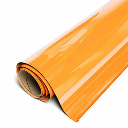 Picture of Siser EasyWeed HTV 11.8" x 3ft Roll - Iron on Heat Transfer Vinyl (Fluorescent Orange)