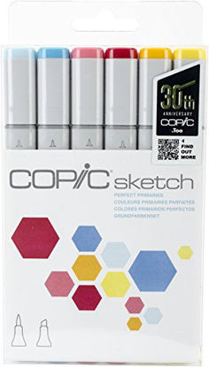 Picture of Copic Markers 6-Piece Sketch Set, Perfect Primaries