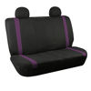 Picture of FH Group FB032PURPLE114 Purple Unique Flat Cloth Car Seat Cover (w. 4 Detachable Headrests and Solid Bench)