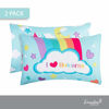 Picture of EVERYDAY KIDS Unicorn 2 Pack Pillowcase Set - Soft Microfiber, Breathable and Hypoallergenic Pillowcase Set