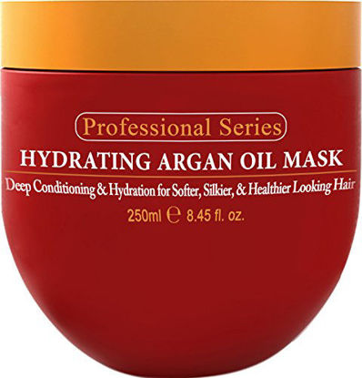 Picture of Hydrating Argan Oil Hair Mask and Deep Conditioner By Arvazallia for Dry or Damaged Hair - 8.45 Oz