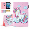 Picture of Dteck Fire HD 8 Case (8th Generation 2018 /7th Generation 2017 /6th Generation 2016), Fold Stand Leather Wallet Protective Smart Cute Case for Kindle Fire HD 8" Previous Generation (Smile Unicorn)