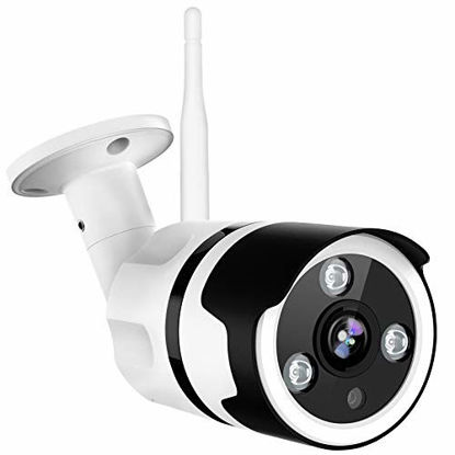 Picture of Outdoor Camera - 1080P Security Camera Outdoor, IP66 Waterproof, 2-Way Audio Home Security Camera, Outdoor Camera Wireless with Motion Detection Night Vision, Cloud Storage/TF Card Work with Alexa