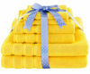 Picture of American Soft Linen 6-Piece 100% Turkish Genuine Cotton Premium & Luxury Towel Set for Bathroom & Kitchen, 2 Bath Towels, 2 Hand Towels & 2 Washcloths [Worth $72.95] - Yellow