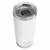 Picture of YETI Rambler 20 oz Tumbler, Stainless Steel, Vacuum Insulated with MagSlider Lid, White