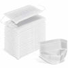 Picture of Wecolor 100 Pcs Disposable 3 Ply Earloop Face Masks, Suitable for Home, School, Office and Outdoors (White)