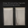 Picture of 200ct Clear Plastic Bags 4x6-1.4 mils Thick Self Sealing OPP Cello Bags for Bakery Cookies Decorative Wrappers (4'' x 6'')