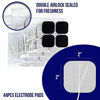 Picture of Syrtenty TENS Unit Pads 2x2 44 pcs Reusable Replacement Electrode Patches for Electrotherapy