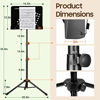 Picture of CAHAYA 2 in 1 Dual Use Sheet Music Stand & Desktop Books Stand with Carrying Bag Foldable Tripod Portable Sturdy for Laptop Projector Books Tabletop Stand