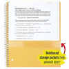 Picture of Five Star Spiral Notebook, 5 Subject, College Ruled Paper, 200 Sheets, 11" x 8-1/2", School, Wired, Red (72077)
