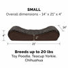 Picture of Furhaven Pet Dog Bed - Orthopedic Ultra Plush Faux Fur Ergonomic Luxe Lounger Cradle Mattress Contour Pet Bed with Removable Cover for Dogs and Cats, Chocolate, Small