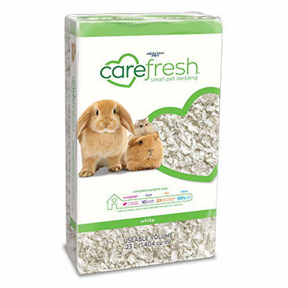 Picture of Carefresh 99% Dust-Free White Natural Paper Small Pet Bedding with Odor Control, 23 L