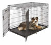 Picture of Large Dog Crate 1542DDU| MidWest ICrate Double Door Folding Metal Dog Crate|Large Dog, Black