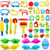 Picture of Play Dough Tools Set for Kids, Various Plastic Animal Molds, Clay Rolling Pins, for Creative Dough Cutting, 44 Pieces