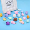 Picture of Squishies Squishy Toy 24pcs Party Favors for Kids Mochi Squishy Toy moji Kids Party Favors Mini Kawaii squishies Mochi Stress Reliever Anxiety Toys Easter Basket Stuffers fillers with Storage Box