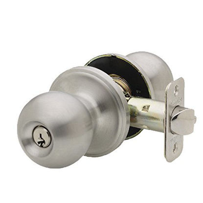 Picture of Copper Creek BK2040SS Ball Entry Door Knob, Satin Stainless