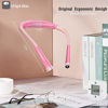 Picture of Glocusent LED Neck Reading Light, Book Light for Reading in Bed, 3 Colors, 6 Brightness Levels, Bendable Arms, Rechargeable, Long Lasting, Pink, Perfect for Reading, Knitting, Camping, Repairing