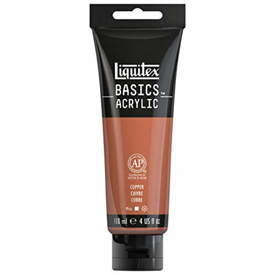 Picture of Liquitex BASICS Acrylic Paint, 4-oz tube, Copper, 4 Fl