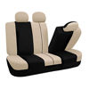 Picture of FH Group FB030BEIGEBLACK115 full seat cover (Side Airbag Compatible with Split Bench Beige/Black)