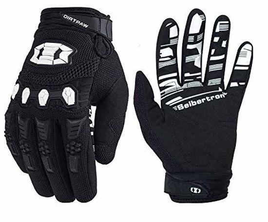 Picture of Seibertron Youth Dirtpaw BMX MX ATV MTB Racing Mountain Bike Bicycle Cycling Off-Road/Dirt Bike Gloves Road Racing Motorcycle Motocross Sports Gloves Touch Recognition Full Finger Glove Black XL