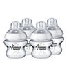 Picture of Tommee Tippee Closer to Nature Baby Bottle, Anti-Colic, Breast-like Nipple, BPA-Free - Extra Slow Flow, 5 Ounce (4 Count), Translucent (522568)