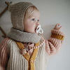 Picture of mushie Pacifier Clip Holder | Handmade in The USA | Cleo (Ash)