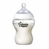 Picture of Tommee Tippee Closer to Nature Baby Bottle, Anti-Colic, Breast-like Nipple, BPA-Free - Slow Flow, 9 Ounce (4 Count), Translucent (522569)