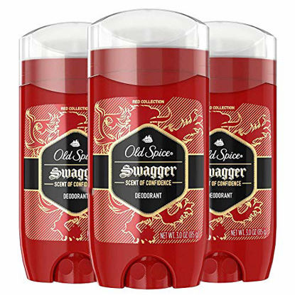 Picture of Old Spice Aluminum Free Deodorant for Men Red Zone Collection, Swagger, Lime & Cedarwood Scent, 3 Oz (Pack of 3)