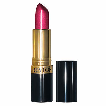 Picture of Revlon Super Lustrous Lipstick, High Impact Lipcolor with Moisturizing Creamy Formula, Infused with Vitamin E and Avocado Oil in Pink Pearl, Fuchsia Fusion (657)