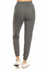 Picture of Leggings Depot JGA2-HCHARCOAL-S Heather Charcoal Solid Jogger Track Pants w/Pockets, Small