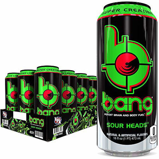 Picture of VPX Bang Sour Heads 12 per Case - 16 Fl Oz (12 Count) (1 PT) 473 ml