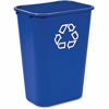 Picture of Rubbermaid Commercial Products Fg295773Blue Plastic Resin Deskside Recycling Can, 10 Gallon/41 Quart, Blue Recycling Symbol, 12 Pack