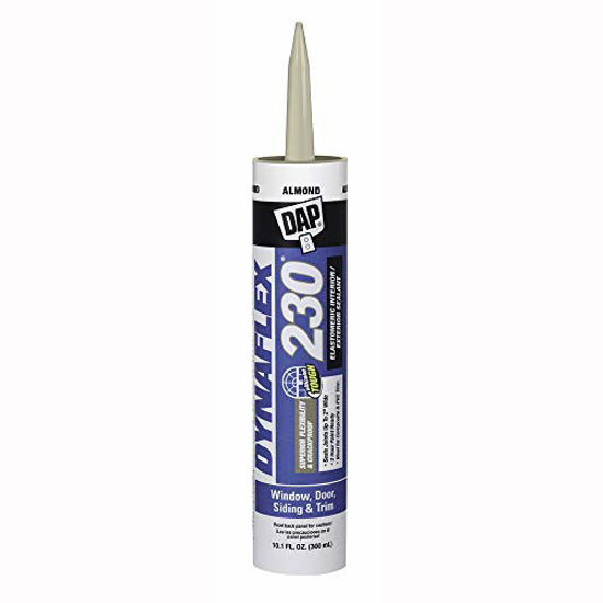 Picture of DAP 18288 DYNAFLEX 230 Premium Elastomeric Interior and Exterior Sealant, 10.1 oz, Almond, 10 Ounces