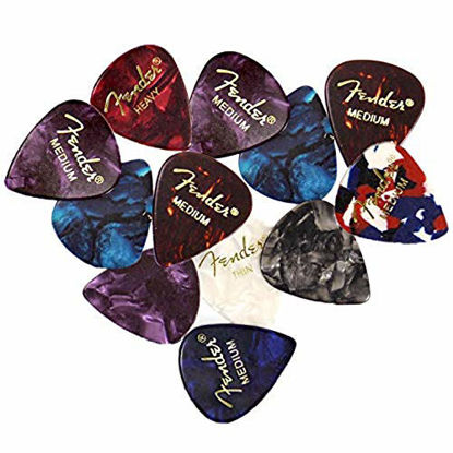 Picture of Fender Premium Picks Sampler - 12 Pack Includes Thin, Medium & Heavy Gauges (Austin Bazaar Exclusive)