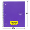 Picture of Five Star Spiral Notebook, 5 Subject, College Ruled Paper, 200 Sheets, 11" x 8-1/2", School, Wired, Purple (38748)