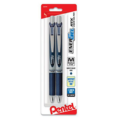 Pentel BL77BP6M, BL77BP6M1 EnerGel RTX Retractable Liquid Gel Pens