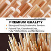 Picture of HOPELF 12" Natural Bamboo Skewers for BBQAppetiserFruitCocktailKabobChocolate FountainGrillingBarbecueKitchenCrafting and Party. =4mm, More Size Choices 6"/8"/10"/14"/16"/30"(100 PCS)