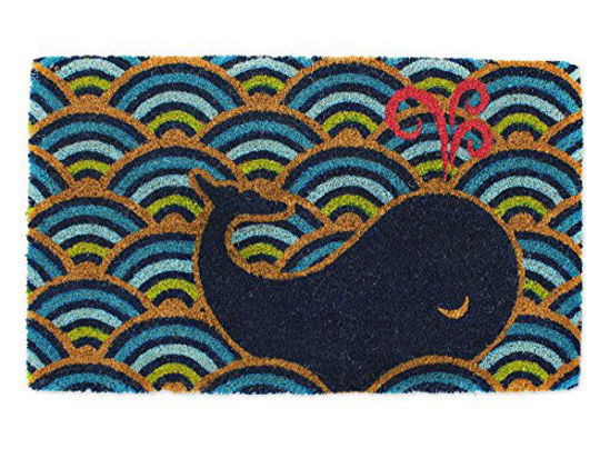 Picture of DII Indoor/Outdoor Natural Coir Fiber Spring/Summer Doormat, 18x30, Whale