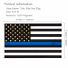 Picture of Thin Blue Line Police Flag - 3x5 ft Blue Lives Stripe American Law Enforcement Blue Line Indoor Outdoor Flag