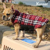 Picture of Kuoser Dog Coats Dog Jackets Waterproof Coats for Dogs Windproof Cold Weather Coats Small Medium Large Dog Clothes Reversible British Style Plaid Dog Sweaters Pets Apparel Winter Vest for Dog Red 3XL