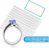 Picture of Ring Size Adjuster for Loose Rings - 12 Pack, 2 Sizes - Jewelry Sizer, Mandrel for Making Jewelry Guard, Spacer, Sizer, Fitter - Spiral Silicone Tightener Set with Polishing Cloth