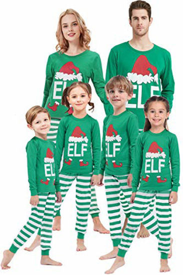 Matching Family Pajamas for Girls Women Men Elf Pjs Children Sleepwear Baby Boys Clothes Kids 2t