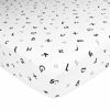 Picture of American Baby Company Printed 100% Cotton Jersey Knit Fitted Crib Sheet for Standard Crib and Toddler Mattresses, Alphabet, for Boys and Girls